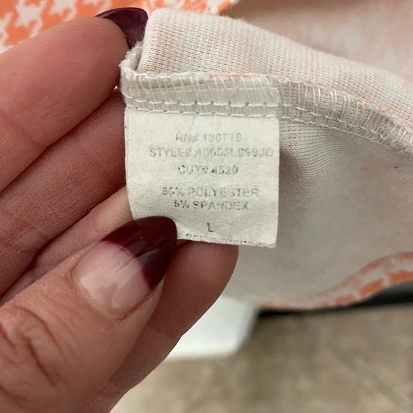 Y2K houndstooth pink and white crop top size large - Picture 3 of 4